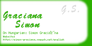 graciana simon business card